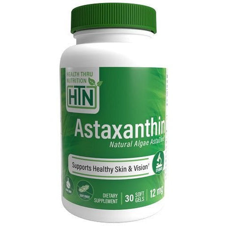 Astaksantyna Health Thru Nutrition Astaxanthin 12mg 30 softgels - Sklep Witaminki.pl