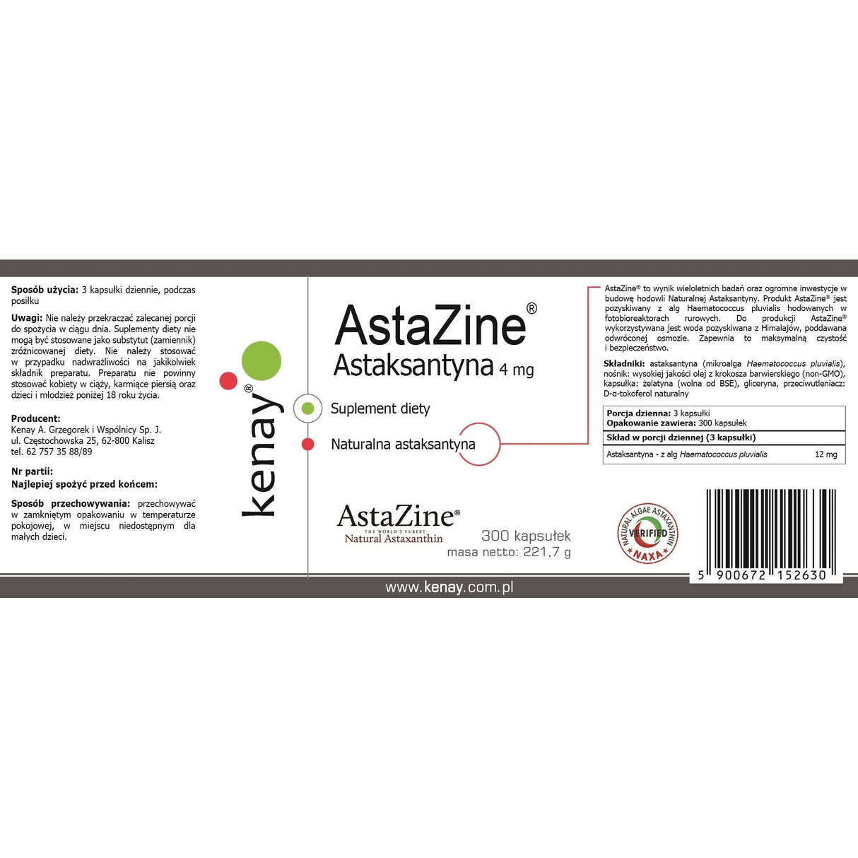Астазин астаксантин 4 мг