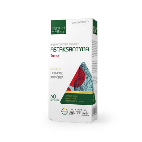 Astaksantyna Medica Herbs Astaksantyna 6 mg 60 caps - Sklep Witaminki.pl