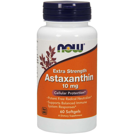 NOW Foods Astaxanthin 10 mg 60 softgels Sklep Witaminki