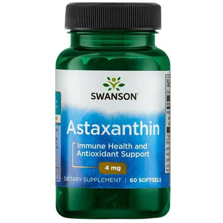 Astaksantyna Swanson Astaxanthin 4 mg 60 softgels - Sklep Witaminki.pl