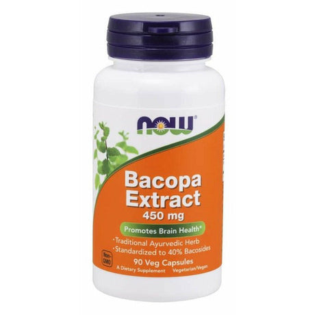 NOW Foods Bacopa Extract 450 mg 90 vcaps Sklep Witaminki