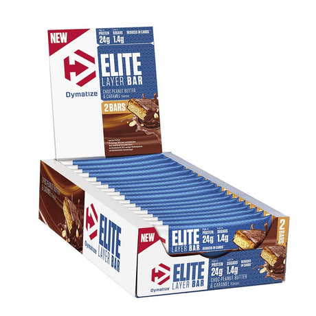 Baton proteinowy Dymatize Elite Layer Bar Chocolate Panut Butter Caramel 18 x 60 g - Sklep Witaminki.pl