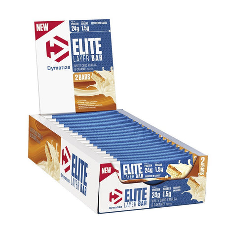 Baton proteinowy Dymatize Elite Layer Bar White Chocolate Vanilla Caramel 18 x 60 g - Sklep Witaminki.pl