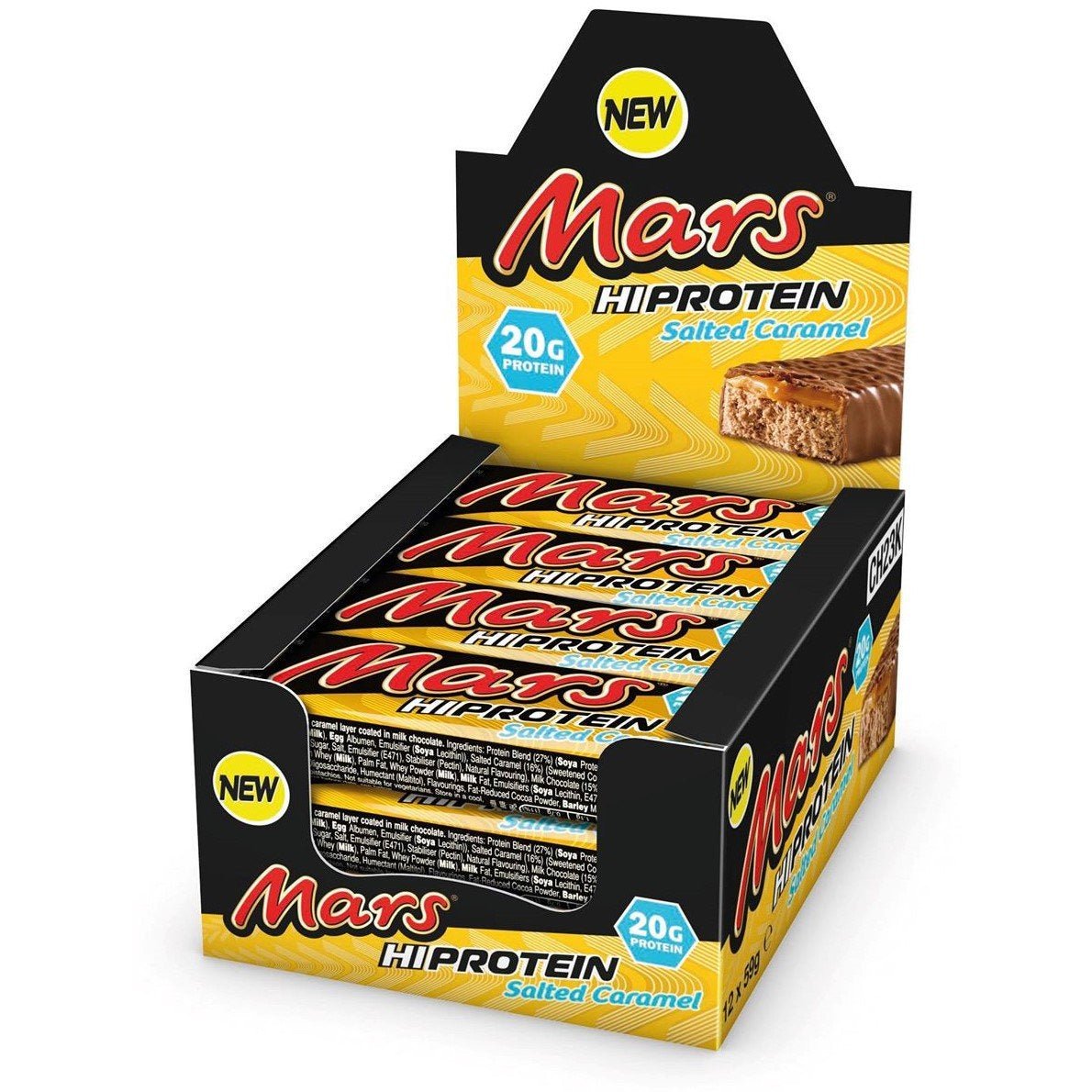 Baton proteinowy Mars Mars Hi Protein Bars Salted Caramel 12 bars - Sklep Witaminki.pl