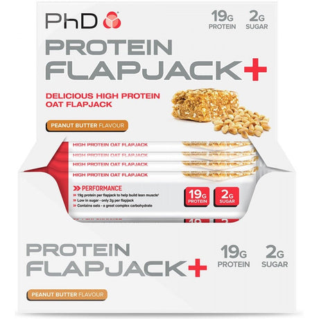 Baton proteinowy PhD Protein Flapjack+ Apple & Raspberry 12 bars - Sklep Witaminki.pl