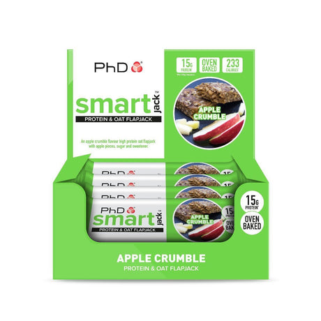 Baton proteinowy PhD Smart Jack Apple Crumble 12 bars - Sklep Witaminki.pl