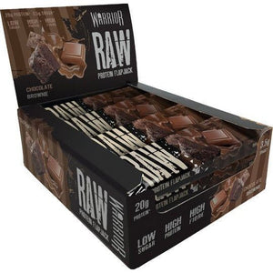 Baton proteinowy Warrior Raw Protein Flapjack Chocolate Brownie 12 bars - Sklep Witaminki.pl