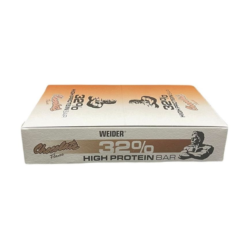 Baton proteinowy Weider 32% High Protein Bar Chocolate 12 x 60 g - Sklep Witaminki.pl