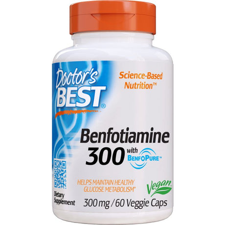 Benfotiamina Doctor's BEST Benfotiamine 300 mg 60 vcaps - Sklep Witaminki.pl