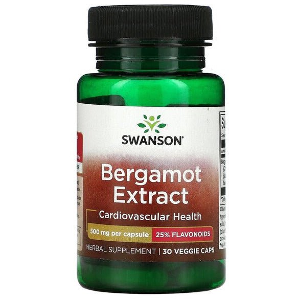 Bergamotka Swanson Bergamot Extract 500 mg 30 vcaps - Sklep Witaminki.pl