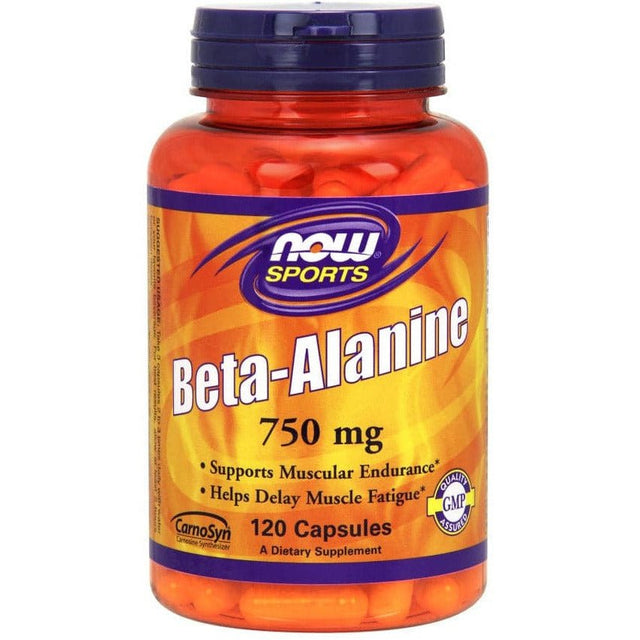 Beta-Alanina NOW Foods Beta Alanine 750 mg Caps 120 caps - Sklep Witaminki.pl