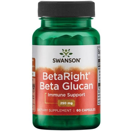 Beta-Glukan Swanson BetaRight Beta Glucan 250 mg 60 caps - Sklep Witaminki.pl