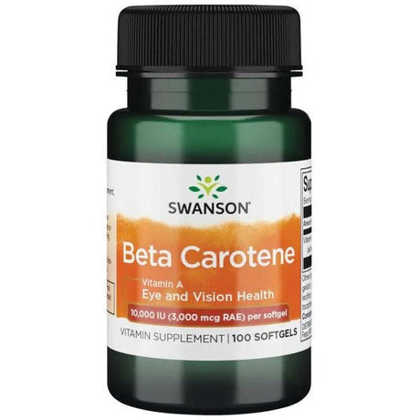 Beta Karoten Swanson Beta-Carotene (Vitamin A) 10 000 IU 100 softgels - Sklep Witaminki.pl