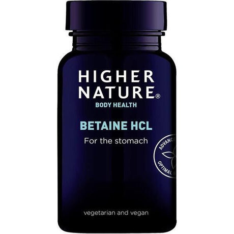 Betaina Higher Nature Betaine HCl 90 caps - Sklep Witaminki.pl