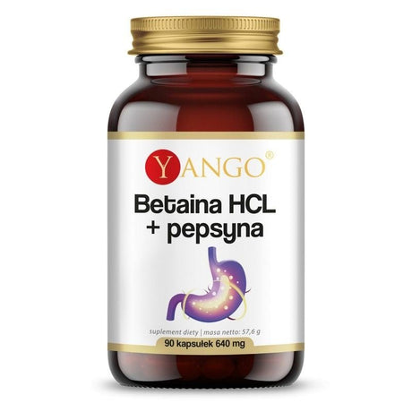 Betaina Yango Betaina HCL + Pepsyna 90 caps - Sklep Witaminki.pl