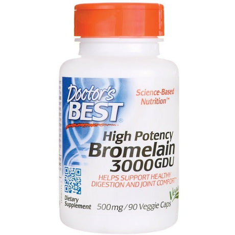 Bromelaina Doctor's BEST High Potency Bromelain 3000 GDU 500 mg 90 vcaps - Sklep Witaminki.pl