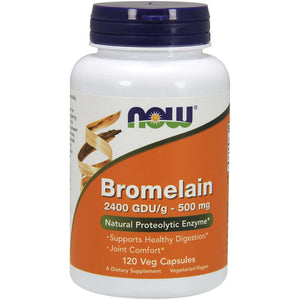 Bromelaina NOW Foods Bromelain 500 mg 120 vcaps - Sklep Witaminki.pl