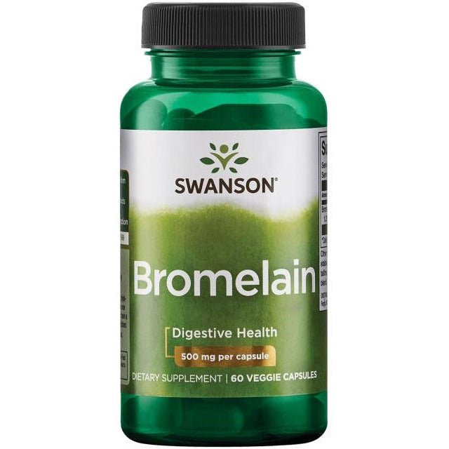 Bromelaina Swanson Bromelain 500 mg 60 vcaps - Sklep Witaminki.pl