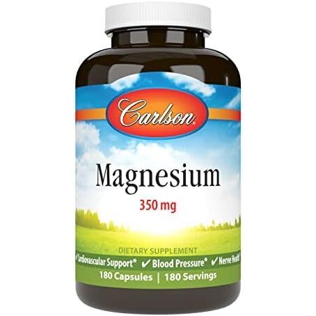 Carlson Labs Magnesium 350mg 180 caps - Sklep Witaminki.pl