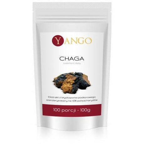 Chaga Yango Chaga ekstrakt 40% polisacharydów 100 g - Sklep Witaminki.pl