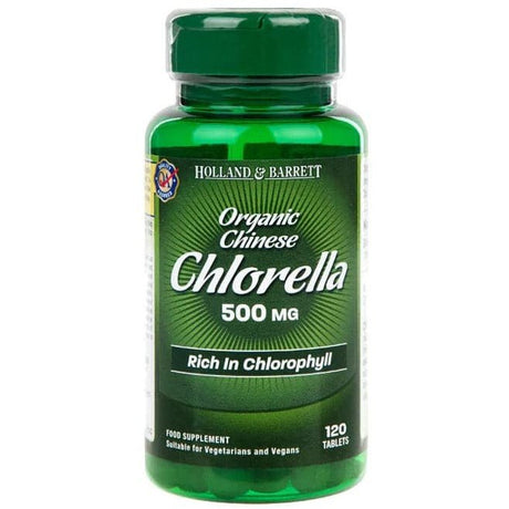 Chlorella Holland & Barrett Chinese Chlorella 500mg 120 tablets - Sklep Witaminki.pl