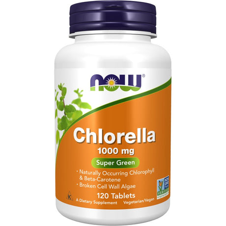 Chlorella NOW Foods Chlorella 1000 mg 120 tabs - Sklep Witaminki.pl