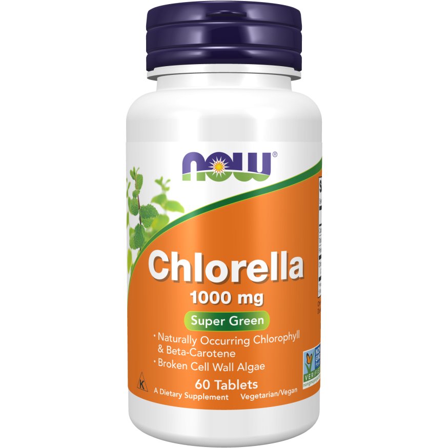 Chlorella NOW Foods Chlorella 1000 mg 60 tabs - Sklep Witaminki.pl