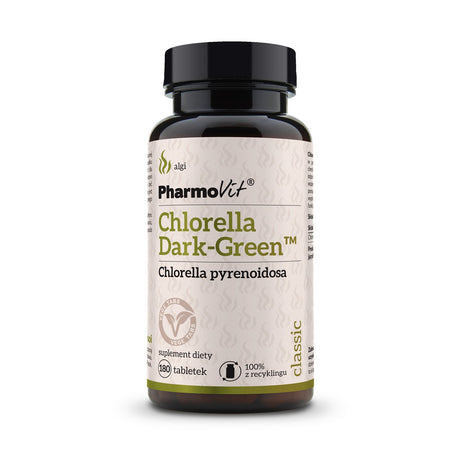 Chlorella PharmoVit Chlorella DARK-GREEN™ 180 tabs - Sklep Witaminki.pl