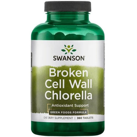 Chlorella Swanson Broken Cell Wall Chlorella 500 mg 360 tabs - Sklep Witaminki.pl