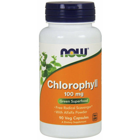 Chlorofil NOW Foods Chlorophyll 100 mg 90 vcaps - Sklep Witaminki.pl