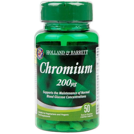 Chrom Holland & Barrett Chromium 200mcg 50 tablets - Sklep Witaminki.pl