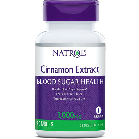 Cynamon Natrol Cinnamon Extract 80 tabs - Sklep Witaminki.pl