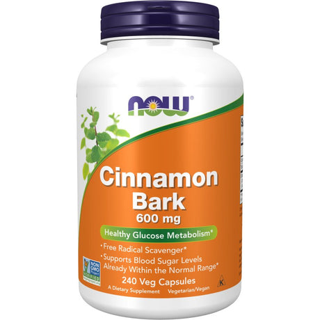 Cynamon NOW Foods Cinnamon Bark 600 mg 120 caps - Sklep Witaminki.pl