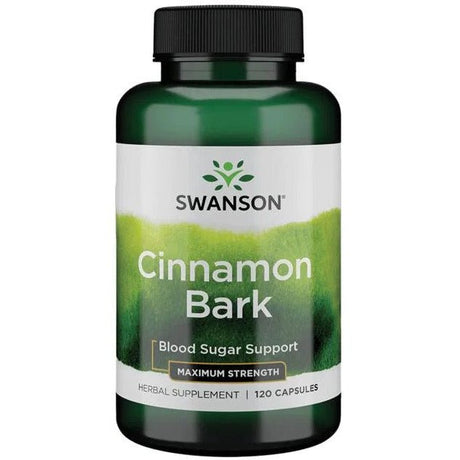 Cynamon Swanson Cinnamon Bark Maximum Strength 120 caps - Sklep Witaminki.pl