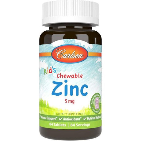 Cynk Carlson Labs Kid's Chewable Zinc 84 tabs Natural Mixed Berry - Sklep Witaminki.pl