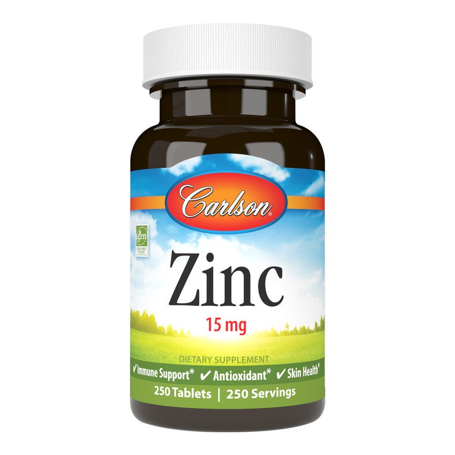 Cynk Carlson Labs Zinc 15mg 250 tabs - Sklep Witaminki.pl