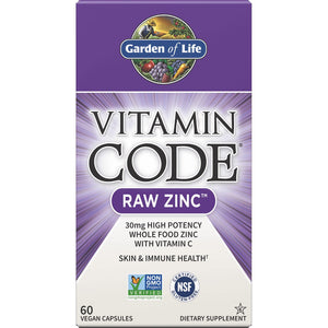 Cynk Garden of Life Vitamin Code RAW Zinc 60 vcaps - Sklep Witaminki.pl