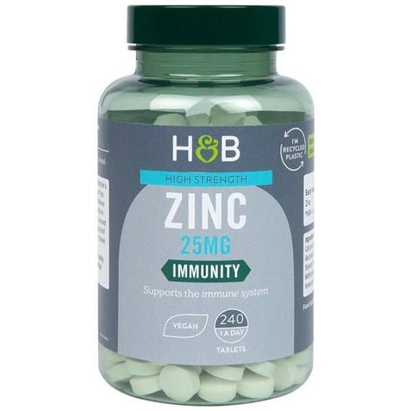 Cynk Holland & Barrett High Strength Zinc 25mg 240 tabs - Sklep Witaminki.pl