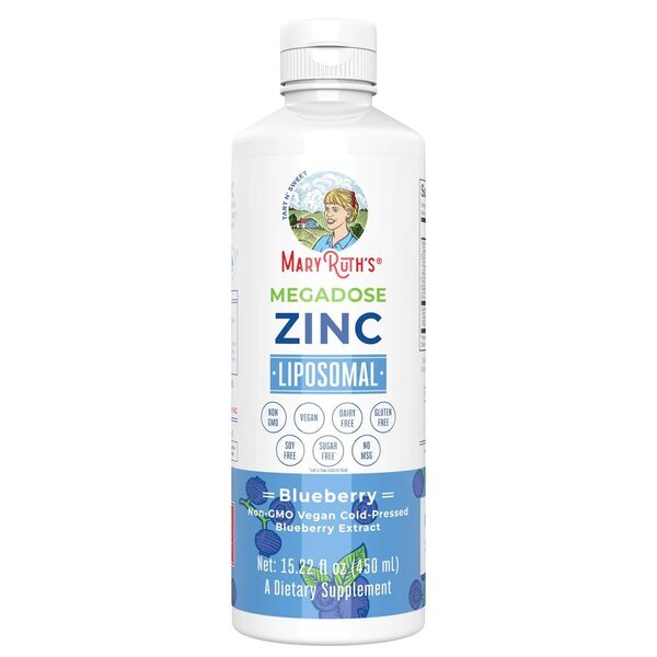 Cynk MaryRuth Organics Megadose Zinc Liposomal Blueberry 450 ml - Sklep Witaminki.pl