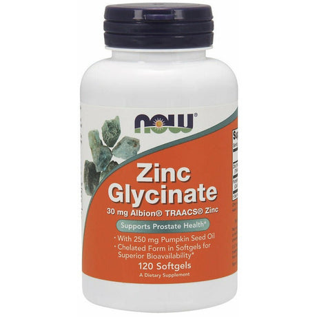 Cynk NOW Foods Zinc Glycinate 120 softgels - Sklep Witaminki.pl