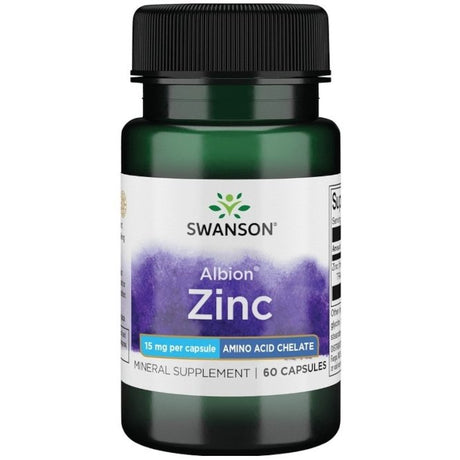 Cynk Swanson Albion Zinc 15 mg 60 caps - Sklep Witaminki.pl