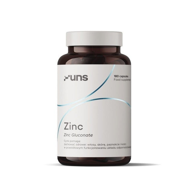 Cynk UNS Supplements Zinc Gluconate 30 mg 180 caps - Sklep Witaminki.pl