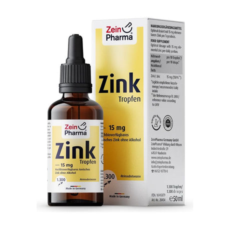 Cynk Zein Pharma Zinc Drops 15mg 50 ml - Sklep Witaminki.pl