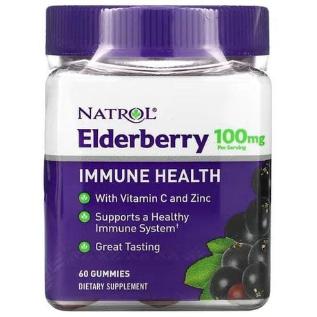 Czarny Bez Natrol Elderberry Gummies 100mg 60 gummies - Sklep Witaminki.pl