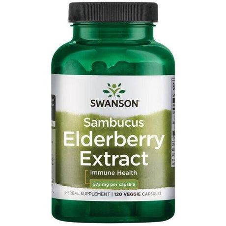 Czarny Bez Swanson Sambucus Elderberry Extract 120 vcaps - Sklep Witaminki.pl