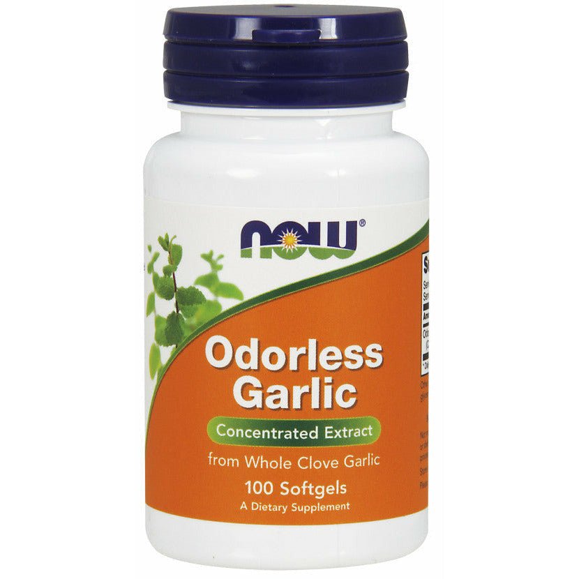 Czosnek NOW Foods Odorless Garlic 100 softgels - Sklep Witaminki.pl