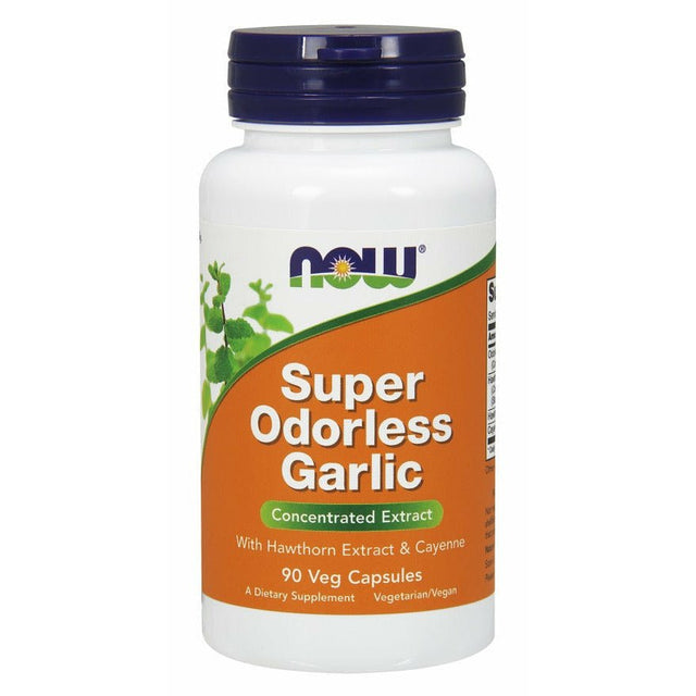 Czosnek NOW Foods Super Odorless Garlic Concentrated Extract 90 vcaps - Sklep Witaminki.pl