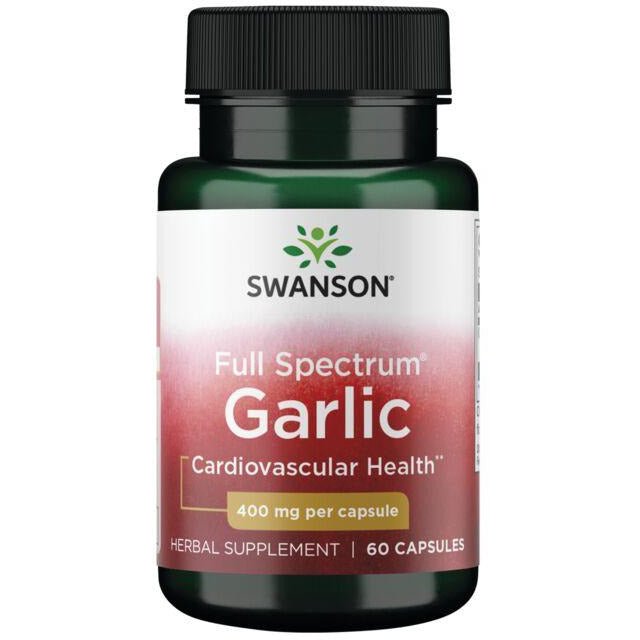 Czosnek Swanson Full Spectrum Garlic 400 mg 60 caps - Sklep Witaminki.pl