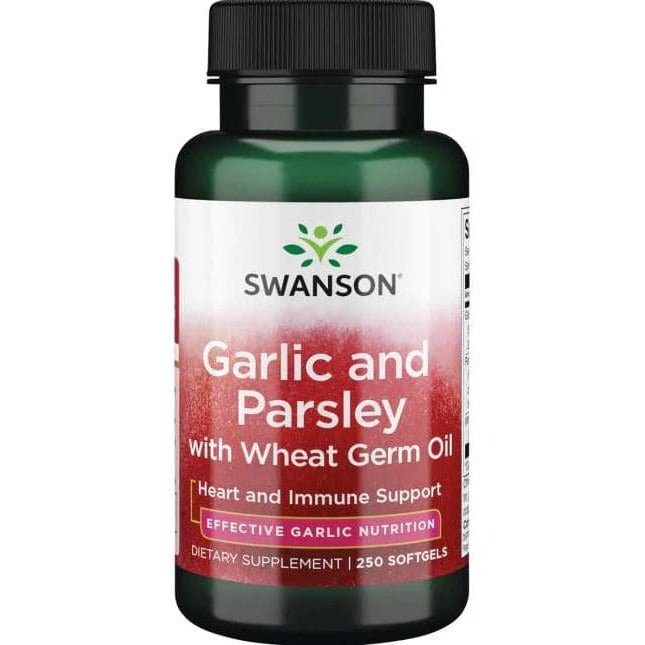 Czosnek Swanson Garlic and Parsley with Wheat Germ Oil 250 softgels - Sklep Witaminki.pl